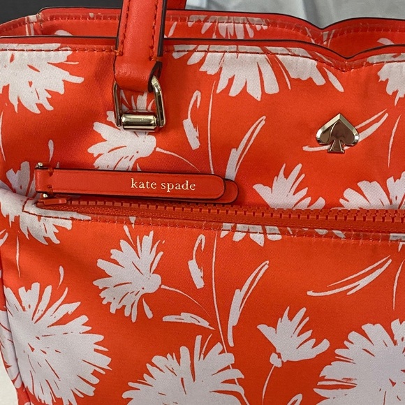 Kate Spade Orange Floral Shoulder Bag - Picture 3 of 9